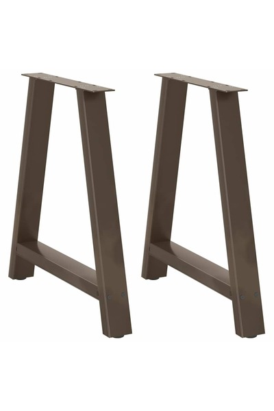 vidaxl Picioare de masă în formă de A, 2 buc., 70x(72-73) cm, oțel