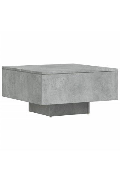 vidaxl Măsuță de cafea, gri beton, 60x60x31,5 cm, lemn prelucrat