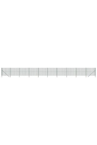 vidaxl Gard din plasă de sârmă, verde, 1,6 x 25 m, oțel galvanizat