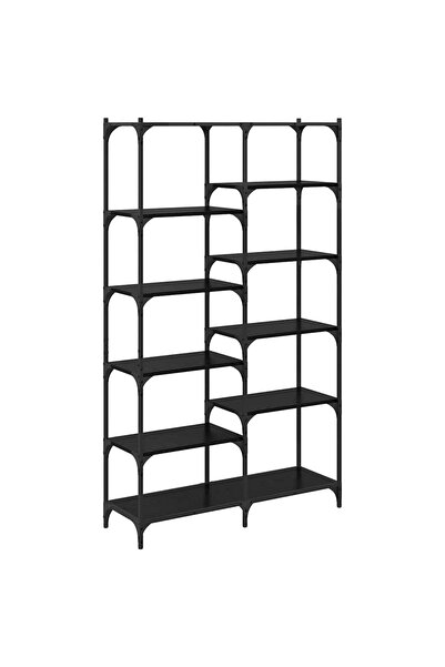 vidaxl Raft pentru cărți Stejar negru 100 x 32 x 170 cm Lemn compozit
