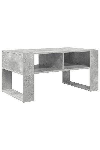 vidaxl Masă de cafea Gri din beton 92 x 53 x 45 cm Lemn compozit
