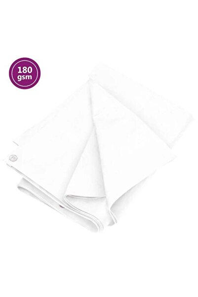 vidaxl Prelată 180 g/m², albă, 4 x 8 m, HDPE
