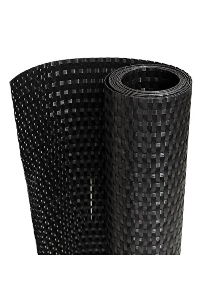 vidaxl Paravan balcon, negru, 400 x 80 cm, poliratan