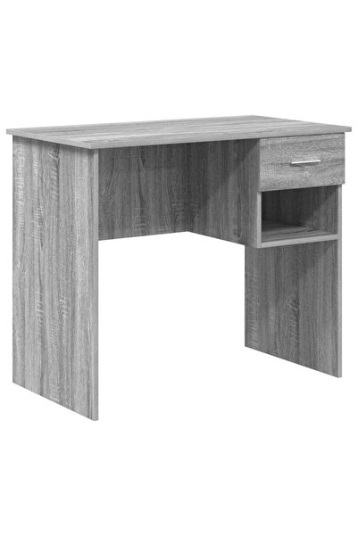 vidaxl Birou cu sertar Gri Sonoma 90 x 49 x 75 cm Lemn compozit