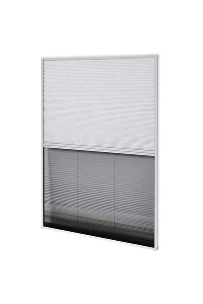 vidaxl Plasă anti-insecte pentru ferestre, cu parasolar, din aluminiu, 80 x 1...