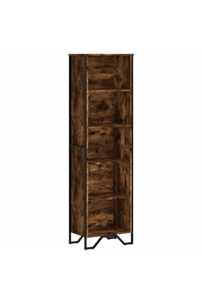 vidaxl Bibliotecă, stejar fumuriu, 50x31x169 cm, lemn prelucrat