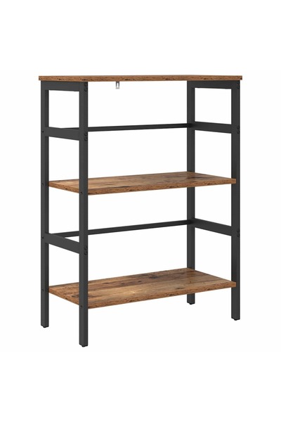 vidaxl Raft pentru cărți Lemn Vechi 60 x 29,5 x 81 cm Lemn compozit