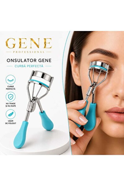 Glamura Lashes Ondulator Profesionist pentru Gene cu Mânere Albastre Ergonomice