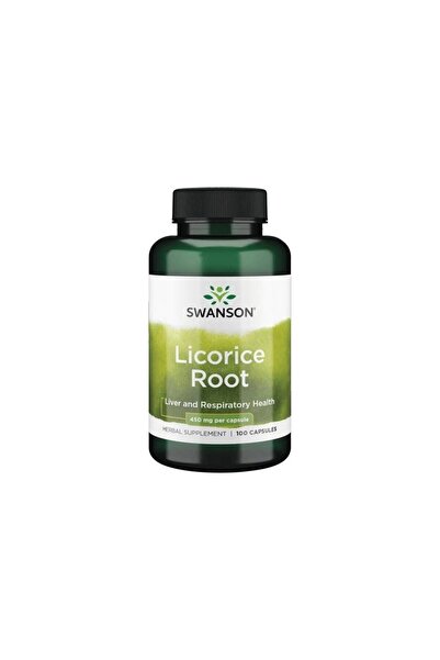 SWANSON licorice lukrecja 450 mg 100 kaps.