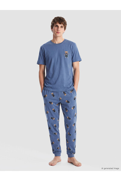 LC Waikiki I Standart Fit Printed Men's Pajama Set from Freezen Store
