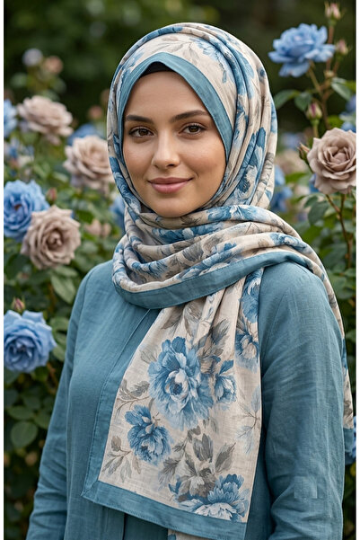 GRACE PREMİUM SCARF شال منقوش بالزهور بتصميم مريح وأنيق