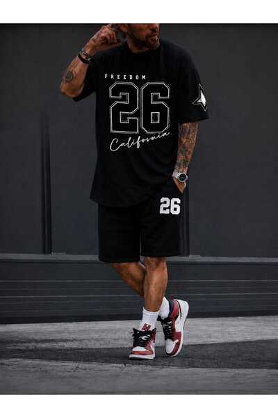 LOTS MODA Freedom 26 California Oversize Men's T-Shirt Shorts Set