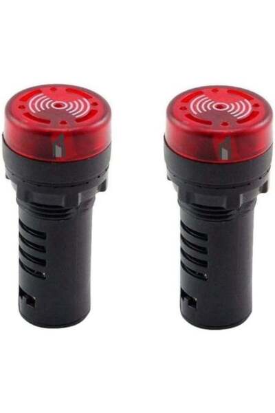 Melfi Buzzer 22Mm Flash Led Intermittent Buzzer Alarm Sound With Red Indicato...