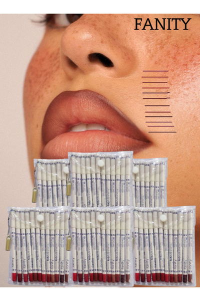 fanity 6 Pieces Lip Liner Pencil Set - 12 Pcs
