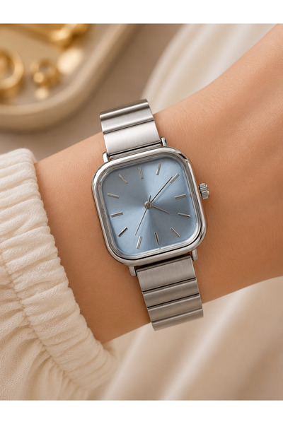 Weluxa Women's Wristwatch Silver Color Casual and Stylish Combination Gift Boxed