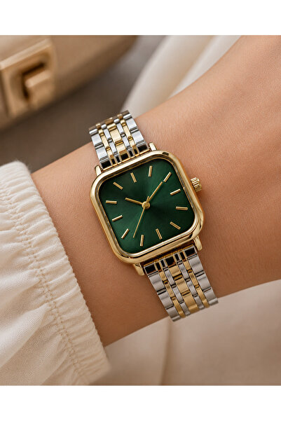 Weluxa Women's Wristwatch Silver-Gold Color Casual and Stylish Combination Gi...