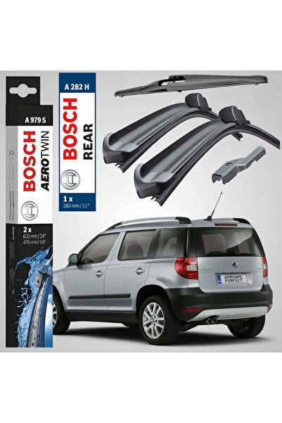 Bosch Пълен комплект предни и задни чистачки за Шкода Йети (5L) 2009-2017 |  ...