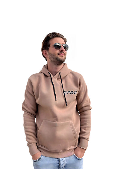 diğer1234 Unisex Φούτερ Με Κουκούλα Μπεζ 2pac — m