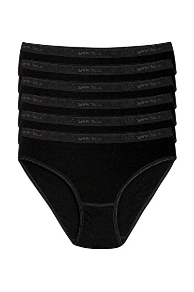 YILDIZ Bamboo Belted Bikini Women's Panties Black 6-Pack