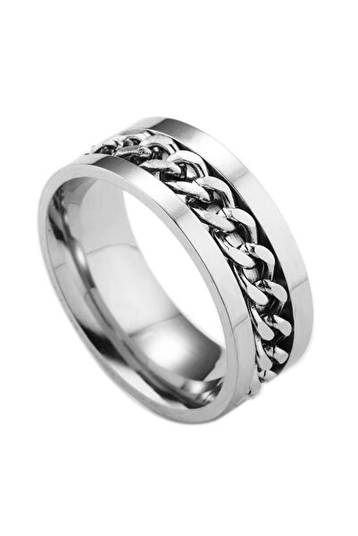 Black Season Rotatable Relaxation Ring Stainless Steel Adjustable Size 5-14 |...