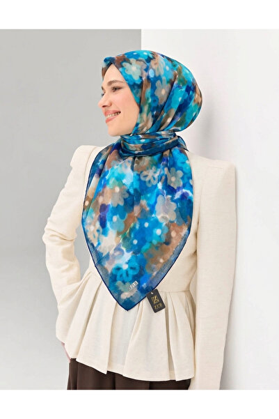 ZER Organic Cotton Viscose Scarf Special Design Watercolor Floral Lightweight...
