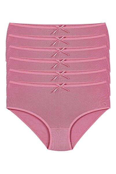 YILDIZ Bambu Bato Women's High Waist Panties Dusty Rose 6-Pack