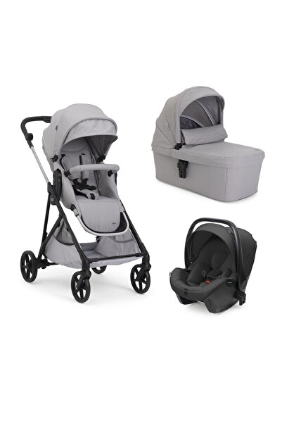 Chicco Carucior copii 3 in 1 Seety, cu scaun auto Kory Plus I-Size, Cloud (Gr...