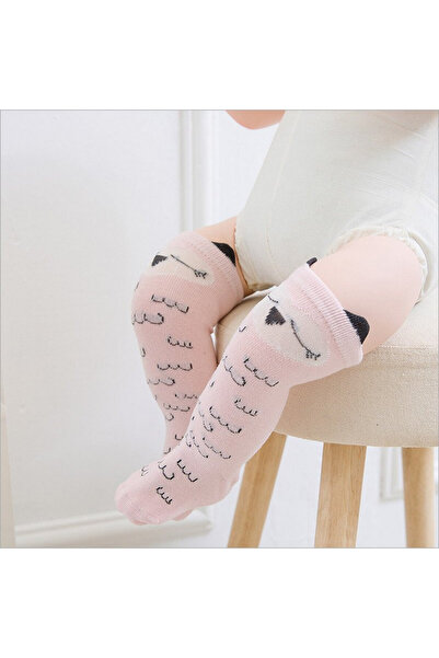 drool Sosete lungi cu animalute (Varsta: 2-4 ani, Culoare: roz cu pene)