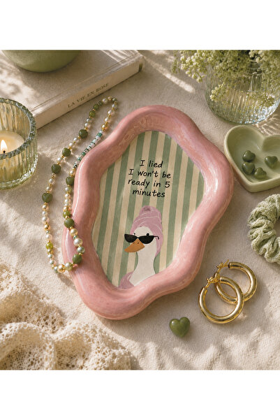 PELIUS Decorative Jewelry Plate, Design Plate, Home Decor, Humorous Slogan