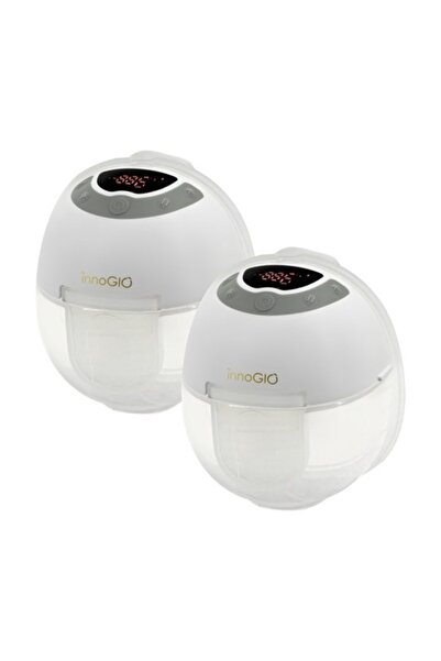 InnoGio Pompă de sân electrică dublă GIOmum Line discreetă cu iluminare discr...