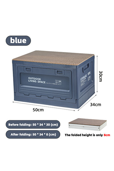 Old_Feller Multifunctional Outdoor Storage Box & Foldable Camping Table with ...