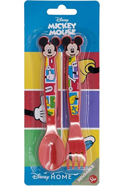 Stor Mickey Mouse Cutlery Set, 2 Pieces, PP