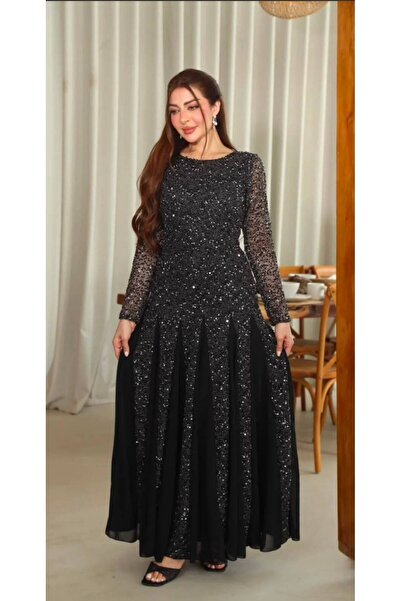 GORI FASHION فستان سهره طويل بترتر لامعه