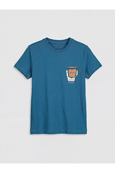 LC Waikiki Crew Neck Printed Boy's T-Shirt