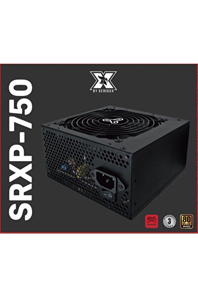 SERIOUX Sursă de alimentare ATX Energy 750W 80+ Bronze, ventilator de 120mm, ...