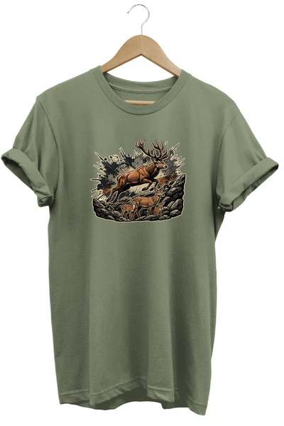 remonz Exclusive Wild Nature Collection Majestic Moose Premium T-Shirt