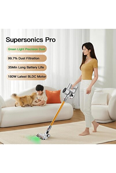 Airbot Cordless Vacuum Cleaner with Laser Dust Detection 25000Pa Suction 1L D...