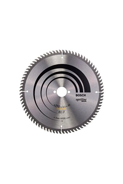 Bosch Optiline Ahşap 250x30 mm 80 Diş Daire Testere Bıçağı 2608640660