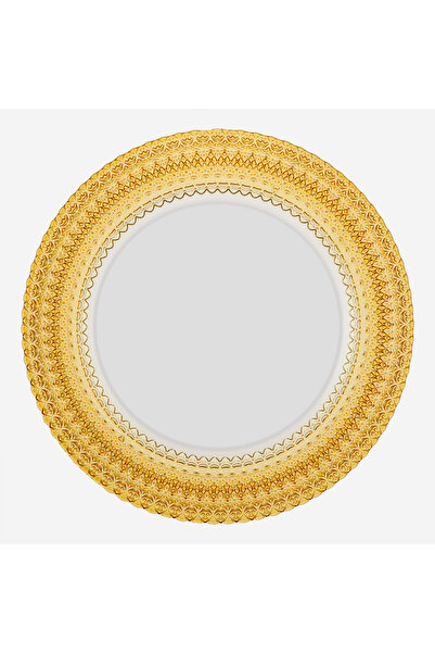 Lisa Minotti Fiore Yellow Glass Plate 32 cm