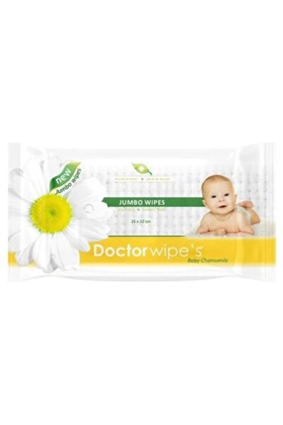 DOCTOR WIPES Șervețele umede Jumbo cu mușețel Doctor Wipe pentru copii, cu ca...