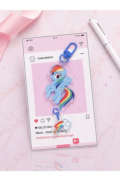 Fivy My Little Pony Rainbow Dash Ακρυλικό Μπρελόκ