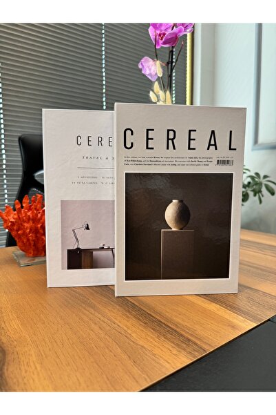 NAHİTA ATELİER CEREAL VAZO MASA 2'Lİ KİTAP DEKORATİF KUTU