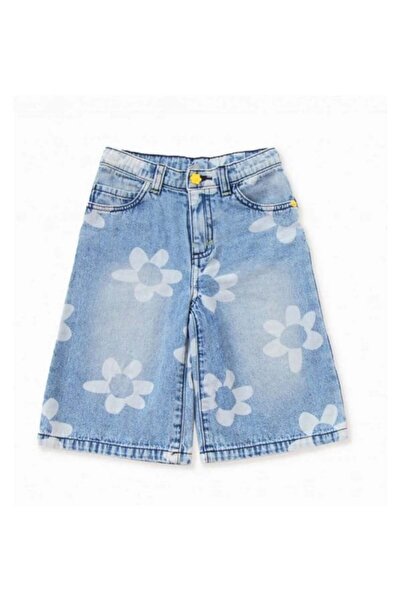Tuc Tuc Tuctuc girl's daisy denim pants - blue