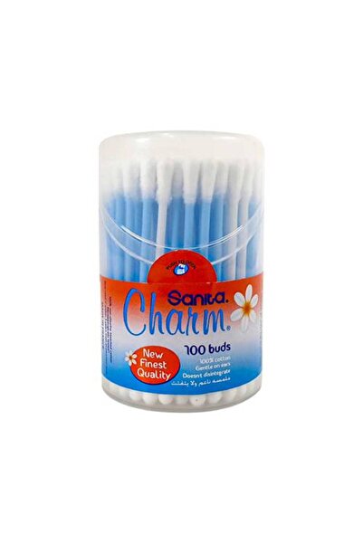 CHARM Sanita Soft Cotton Swabs, Non-shedding, Multi-use - 100 pieces