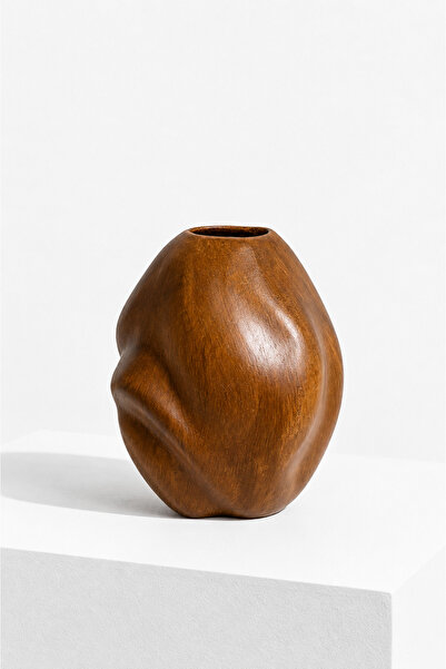 Typoniq Attitude Included Forma Muse Wood Look Organic Formed Decorative Cera...