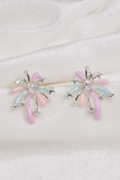 Süspüs Accessories Estella Shine Silver Earrings