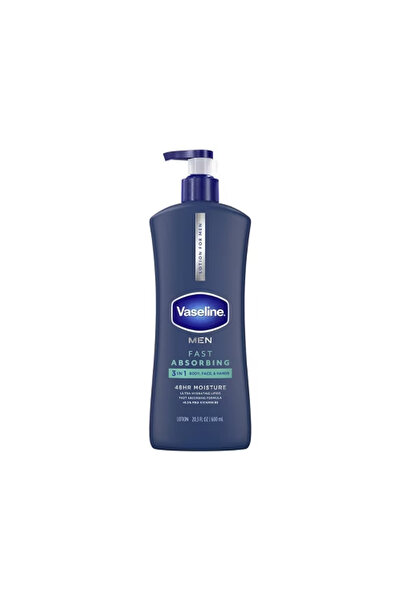 Vaseline Fast Absorbing (Hızlı Emici) B5 Vitaminli Erkek Vücut Losyonu 20.3Oz...