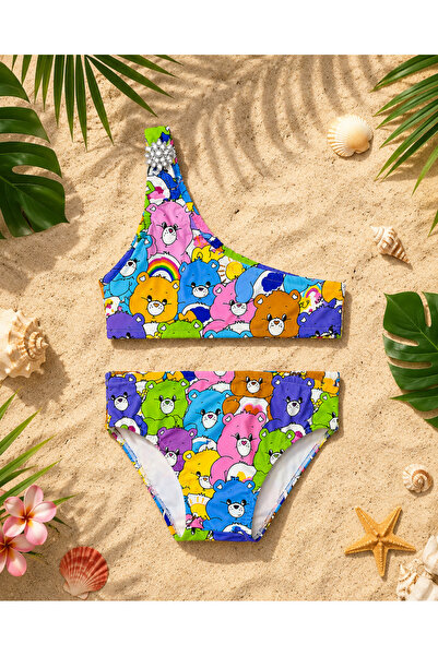 Yalçınoğlu Kids Set de costume de baie pentru fete pentru plajă și piscină I ...