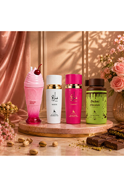 Ayelet 4 parfumuri de Dama - Jam Jam + DUBAI CHOCOLATE + Sara Candy + Sara White
