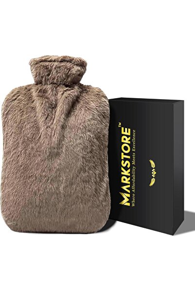 Mark Hot Water Bottle with Soft Cover 2 Liter, Premium PVC Hot Water Bag for ...
